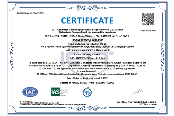 certificate-EPA NAF-01
